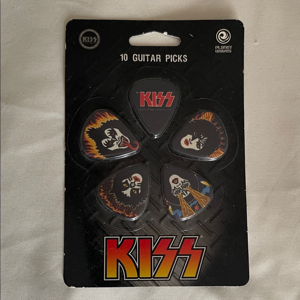 Kiss Band Graphic Guitar Picks Set